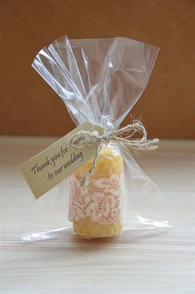 Beeswax Candle Favour Guest Gifts 