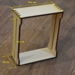 Wooden Beekeeping Cell Frames for Bee Nest Harvest - SIZE 4 - 127mm x 104mm x 45mm - 4 cells fit in 1 frame