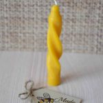 10 Spiral Poured Candles 2 9cm x 1,4cm