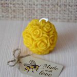 2 Rosary Poured Candles 4cm x 4cm