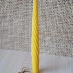 2 Fine Spiral Poured Candles 21,5cm x 1,8cm