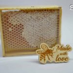 Honeycomb in Wood Frame (Size 3)