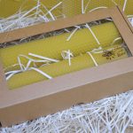 2 Pure Beeswax Candles from Beeswax Sheets 20,5cm x 4.5cm Perfect Christmas Gift