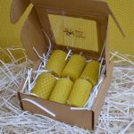 6 Pure Beeswax Candles from Beeswax Sheets 5cm x 3cm Perfect Christmas Gift