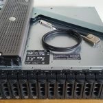 2x Dell PowerVault MD1000 Storage Array 15x 3.5" SAS HDD Bays 2x EMM 2x PSU NO HDD Rails Set SAS Cable