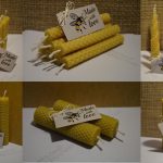 Bundle of 1,2,4,8 Hand Rolled Handmade Pure Beeswax Candles from Beeswax Sheets